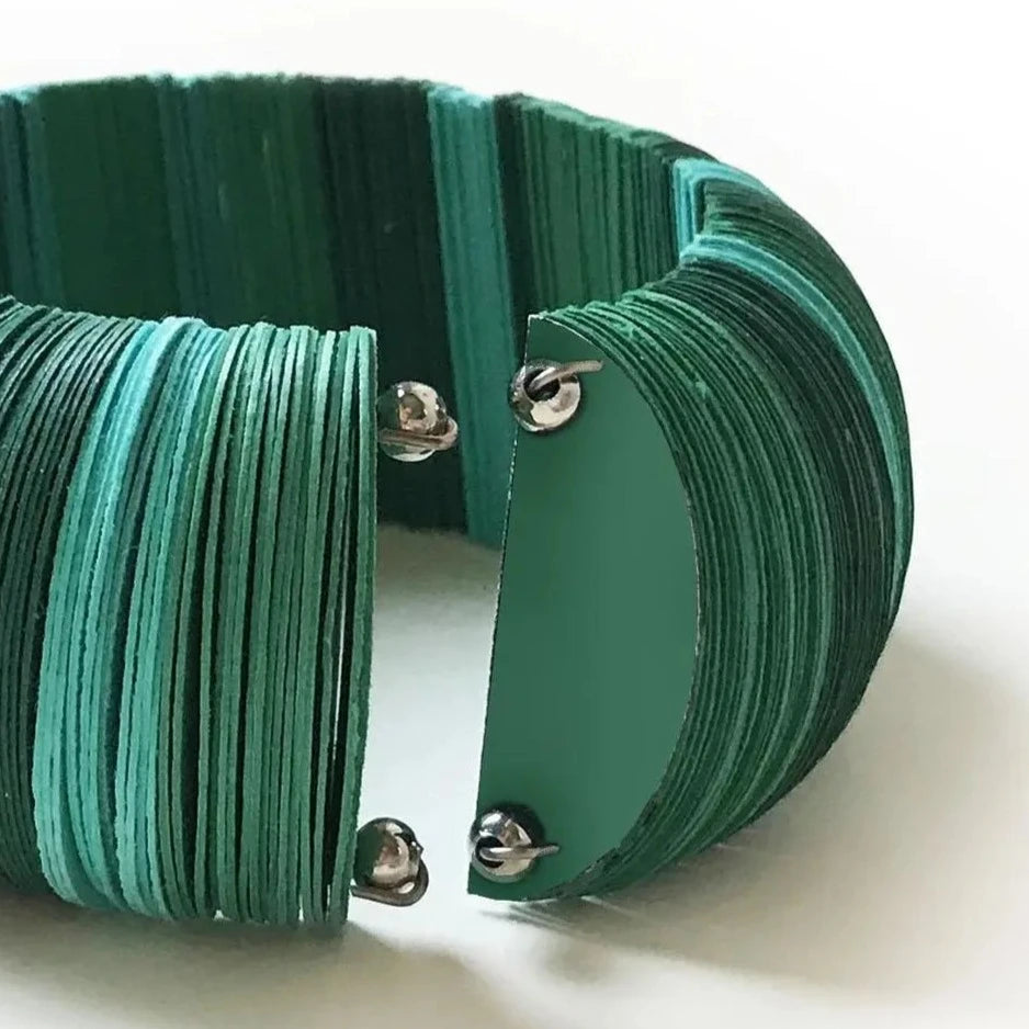 Bracciale verde a cerchio-verde