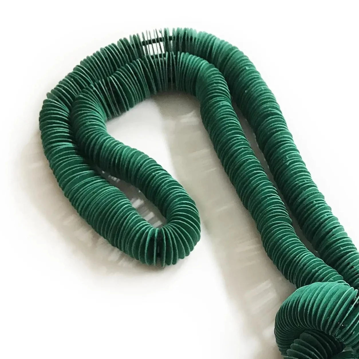 Long 3 knot necklace - green